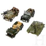 Drei Jeeps der US Army von Arnold und Toys Nomura Japan, eine Military Police und ein Gescha-Panzer 65 - фото 1