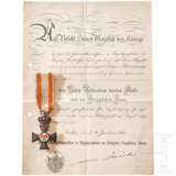 Roter Adler-Orden 4. Klasse mit der königlichen Krone, Urkunde - photo 1