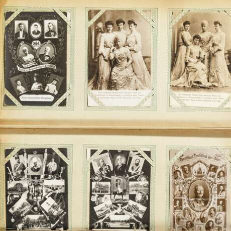 Großes Los von über 400 Postkarten königlicher Häupter, in zwei Steckalben und lose - photo 6