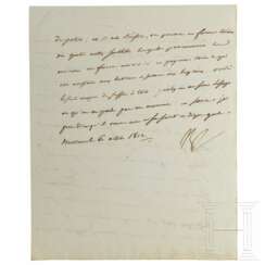 Napoleon I. - eigenhändig signierter Brief, Moskau, 6.10.1812