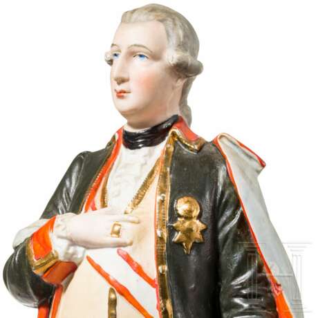 Kaiser Joseph II. - farbig gefasste Keramikfigur - photo 3
