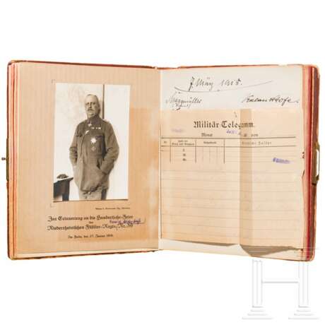 Füsilier-Regiment "General Ludendorff" (Niederrheinisches) Nr. 39 - Erinnerungsalbum mit 2000 Unterschriften - фото 1