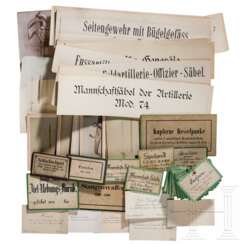 Fotos, Visitenkarten, Museumsschilder, Deutschland/Sachsen, um 1870-1900