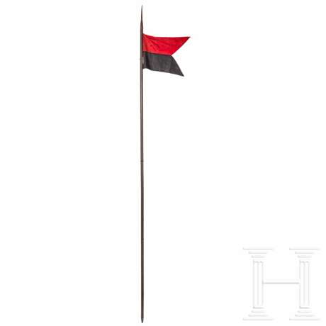 Stahlrohrlanze mit Flagge - Foto 1