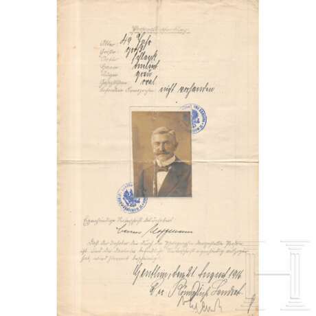 Umfangreiches Aktenkonvolut des Ober-Bahnmeisters Benno Hoffmann (1867 - 1929), sein ganzes Leben umfassend - Foto 5