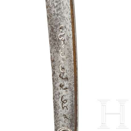 Silbereingelegter Yatagan, osmanisch, datiert 1812 - Foto 4