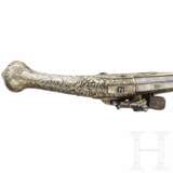 Silbergeschäftete Miquelet-Pistole, balkantürkisch/Albanien, um 1850 - Foto 3