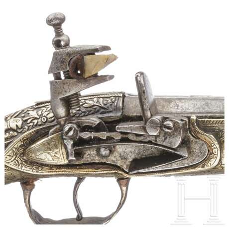 Silbergeschäftete Miquelet-Pistole, balkantürkisch/Albanien, um 1850 - photo 4