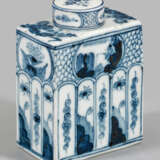 Teedose mit Blaumalerei - photo 1