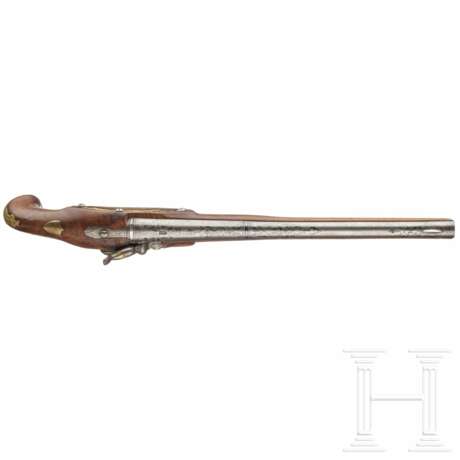 Lange Perkussionspistole mit osmanischem Damastlauf, deutsch, um 1780 - photo 3