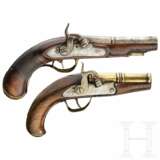 Zwei Perkussionspistolen, deutsch oder flämisch, um 1800 - фото 1