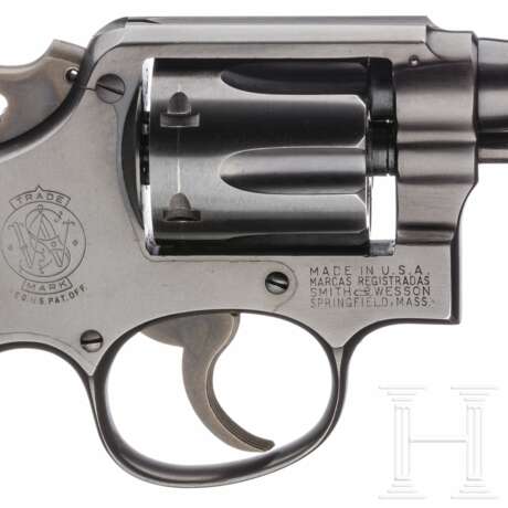 Smith & Wesson .38 Military & Police, Postwar, "Pre-Model 10", im Karton - Foto 4