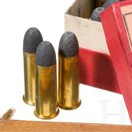 Zwei Schachtel Patronen zum Gasser Revolver M1870 - Foto 2