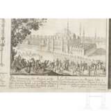 Sechs Kupferstiche mit architektonischen Sehenswürdigkeiten, deutsch und Frankreich, 18. Jahrhundert - Foto 5
