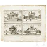 Sechs Kupferstiche mit architektonischen Sehenswürdigkeiten, deutsch und Frankreich, 18. Jahrhundert - Foto 10