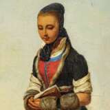 Carl Julius Hermann Schröder (1802-67) - "Mädchen beim Kirchgang" - фото 4