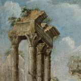 Gemälde einer antiken Ruinenlandschaft, Italien, 19./20. Jahrhundert - Foto 4