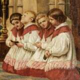 Ministranten beim Gebet, Gemälde, um 1900 - Foto 2