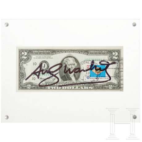 Andy Warhol - Zwei-Dollar Schein, handsigniert und gestempelt, USA, 1976 - фото 1