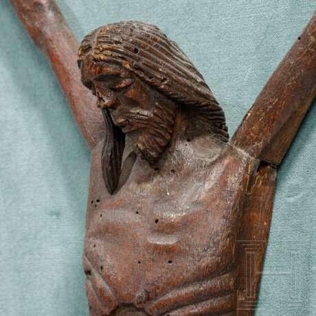 Spätgotisches Kruzifix, Südfrankreich 14./15. Jahrhundert - Foto 3