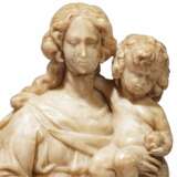 Madonnenfigur mit Jesuskind, Alabaster, flämisch, 16./17, Jahrhundert - фото 2