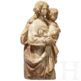 Madonnenfigur mit Jesuskind, Alabaster, flämisch, 16./17, Jahrhundert - Foto 5