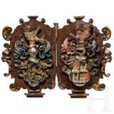 Zwei Wappenschilde, deutsch, 17. Jahrhundert - photo 1