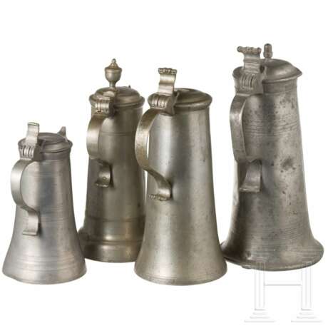Vier Stitzen aus Zinn, süddeutsch, 18./19. Jahrhundert - фото 2