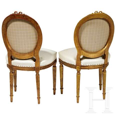 Ein Paar Salonstühle im Louis XVI-Stil, deutsch, 20. Jahrhundert - Foto 3