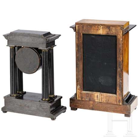 Zwei Biedermeier-Uhren, deutsch, 1. Hälfte 19. Jahrhundert - Foto 2