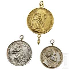 Drei religiöse Medaillen, Deutschland/Italien, 17./18. Jahrhundertt.