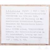 Klassizistischer Rahmen mit Porzellan-Maskarons, Entwurf August Göhrings (1891 - 1965), Nymphenburg, 20. Jahrhundert - photo 4