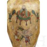 Bemalte Rohhaut-Vase, Indien, 1. Hälfte 20. Jahrhundert - photo 3