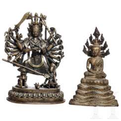 Zwei Bronzefiguren, Nepal, 19./20. Jahrhundert