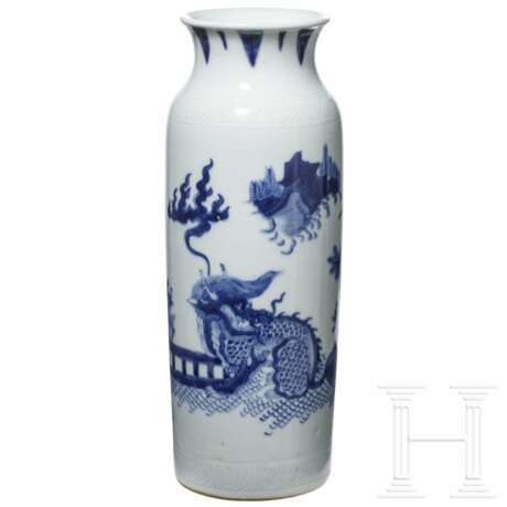 Vase mit Phönix und Fo-Hund, China, frühes 20. Jahrhundert - Foto 1