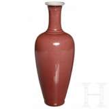 Rot glasierte Vase, China, späte Qing-Dynastie - photo 1