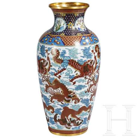 Große Cloisonée-Vase, Japan, Meiji-Periode - photo 2