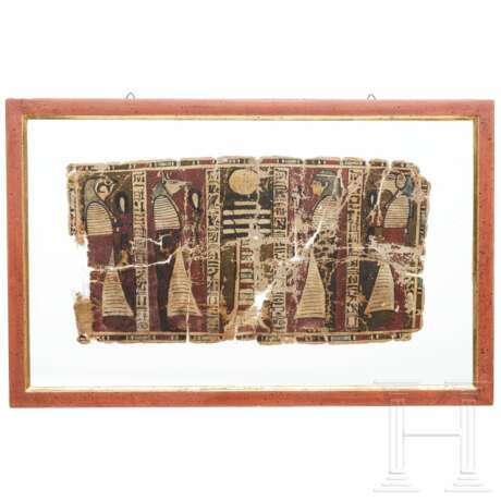 Bemaltes Leinenfragment, Ägypten, Spätzeit, 6. - 4. Jahrhundert vor Christus - photo 1