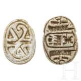 Zwei Amulettskarabäen, altägyptisch, 2. - 1. Jahrtausend vor Christus - Foto 2