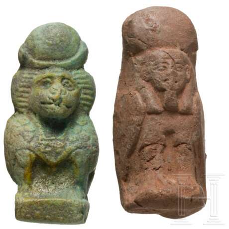 Zwei Amulettfiguren, altägyptisch, 2. - 1. Jahrtausend vor Christus - Foto 1