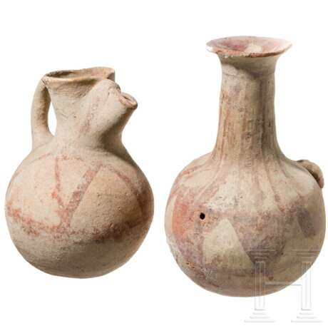 Zwei geometrisch dekorierte Gefäße, Nordwestiran, um 1000 vor Christus - Foto 1