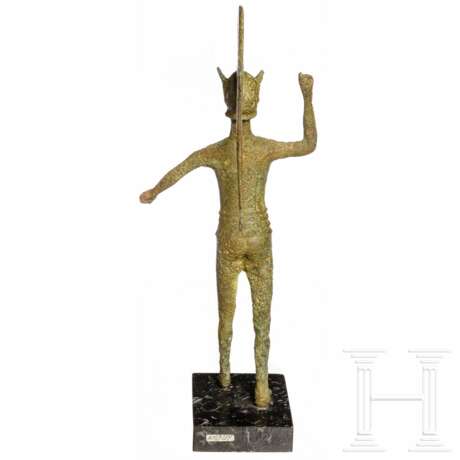 Hoplitenfigur eines Kriegers, Bronze, Umbrien, 5. Jahrhundert vor Christus - Foto 6