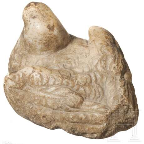 Frühchristliche Marmortaube mit aufwendig gestaltetem Gefieder, 5. - 8. Jahrhundert - Foto 3