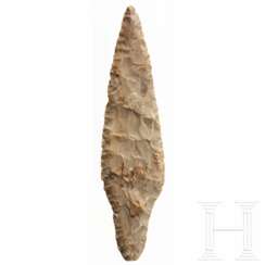 Flint-Speerspitze, Dänemark, Neolithikum, 3. Jahrtausend vor Christus