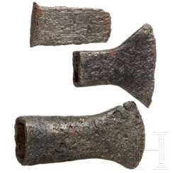 Drei keltische Eisenwerkzeuge, 3. – 1. Jahrhundert vor Christus