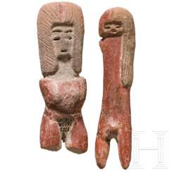 Ein Paar Kleinterrakotten, Valdivia-Kultur, Eucador, 2500 – 2000 vor Christus