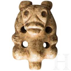 Ein Cohoba-Sauger in anthropomorpher Gestalt, Taino-Kultur, Karibik, 11. - 15. Jahrhundert