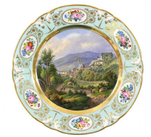 Ansichtenteller Baden um 1820 - Foto 1
