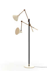 Floor lamp with articulated arms