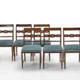 Paolo Buffa. Six chairs with back in carved wood - Foto 1